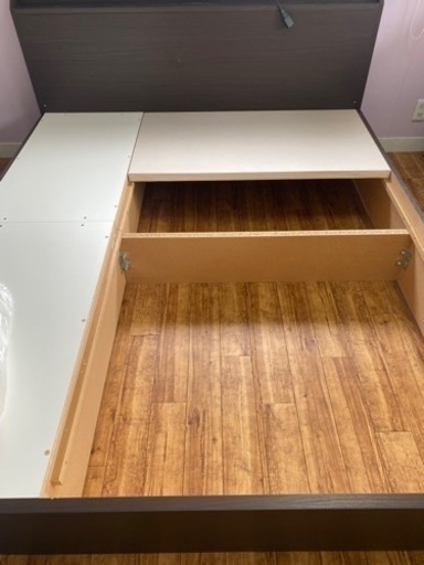 30年保証ニトリベッドフレームマットレスクイーン - ベッド 