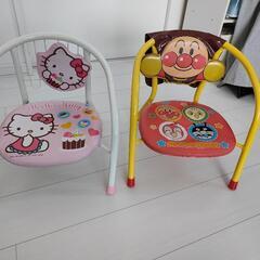 無料　子供用パイプ椅子　２脚組