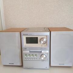 CD/MD/カセット/ラジオ/スピーカー　コンポ3点セット