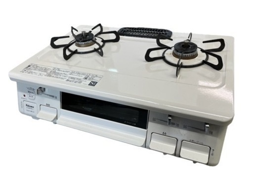 NO.1243【2022年製】Paloma パロマ グリル付きガステーブル 2口コンロ IC-S87SH-2L LPガス用 中古