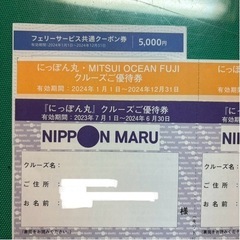 フェリー　さんふらわあ　クーポン5000円分