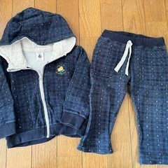 PETIT BATEAU 80サイズ　セットアップ