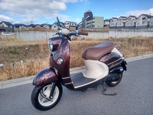 ほぼ新車【配送可能＆自賠責付き】ヤマハ　ビーノ　ブラウン　SA54J　原付　50cc　バイク　スクーター