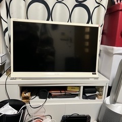 【美品】テレビボード ホワイト 32型テレビを置く用