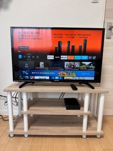 【お譲り先決定】32型　2017年製/ HDD \u0026 Fire TV \u0026テレビ台付き（受付2月25日まで）