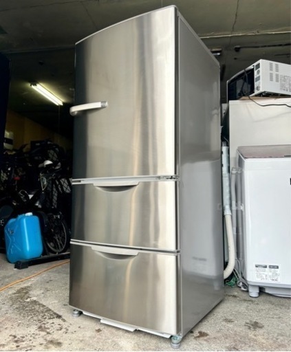 札幌引取り歓迎 17年製 AQUA アクア 272L 3ドア冷蔵庫 AQR-S27F(S) ステンレスシルバー