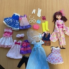 リカちゃん人形&ドレス、洋服、小物類セット