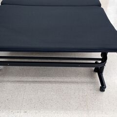 ☆ジモティ割あり☆ 折り畳みベッド 黒 H38×D199×W122 クリーニング 