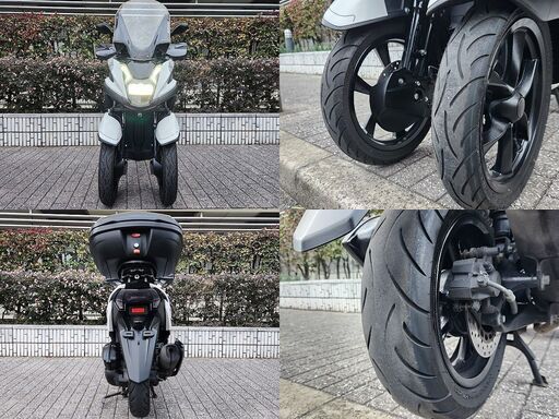 【普通免許仕様もOK】トリシティ125SEC1Jブルーコア 1.5万km台 ドラレコ BOX 社外テール ハザード ロングスクリーン ナックル★TRIX★ 普通免許仕様もOK】トリシティ125SEC1Jブルーコア 1.5万km台 ドラレコ