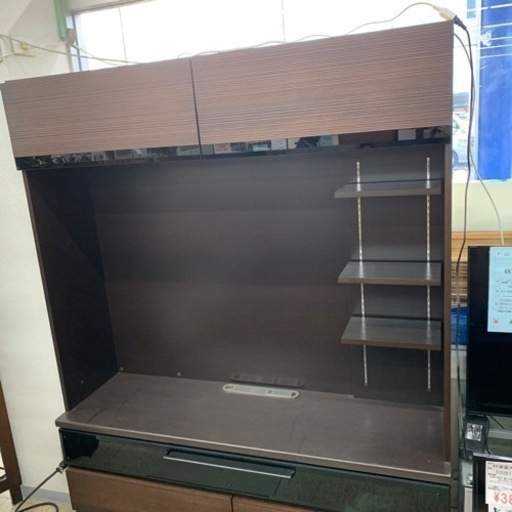 壁面収納テレビボード ブラウン ※2400010337284
