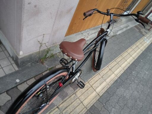 美品☆[Welby]BOON(ブーン)26吋ビーチクルーザー シングル/マットブラック