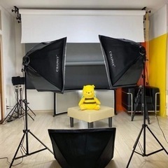 大型撮影背景、プロ用撮影灯