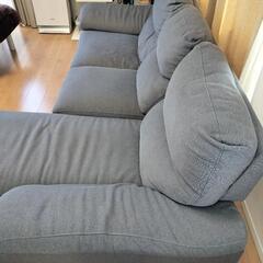 終了【引取限定】ニトリ　ソファ　ストリフトGY