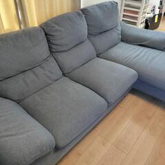 終了【引取限定】ニトリ　ソファ　ストリフトGY