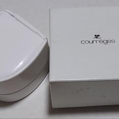 クレージュcourregesジュエリーケース白　中古