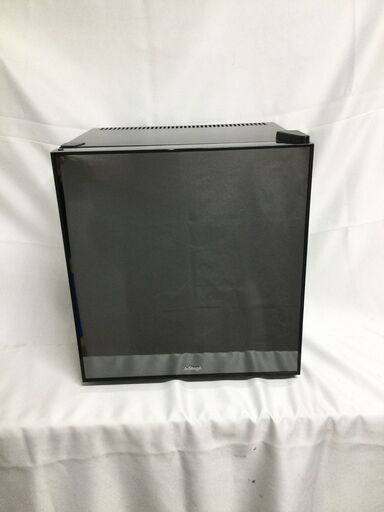【北見市発】A-STAGE 1ドアミラーガラス冷蔵庫 AR-20L01MG 2021年製 20L 黒 ホテル用冷蔵庫 コンパクト 小型 卓上 旅館 右開き (E2498wY)