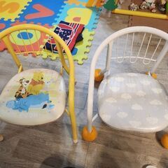 パイプ椅子 子供椅子 ２つセット