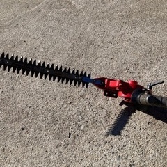 引き取り限定】草刈り機 ニシガキバリカン名人装着