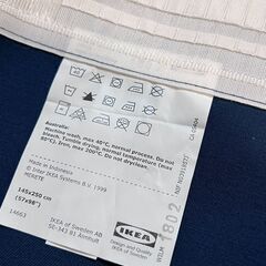 IKEA　濃紺 遮光カーテン一組