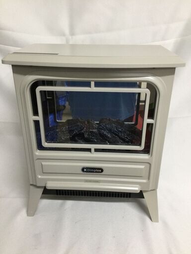 【北見市発】ディンプレックス Dimplex 電気暖炉 TNY12PGJ 2019年製 白 暖炉型ファンヒーター Tiny stove 軽量 コンパクト 3~8畳 (E2510wY)