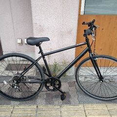 美品☆700c シティクロスバイク 6speed/ブラック