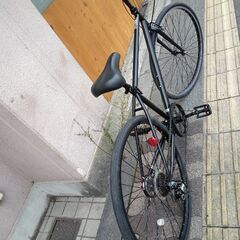 美品☆700c シティクロスバイク 6speed/ブラック