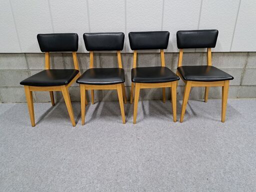 QUON クオン オーツー ダイニングチェア 4脚セット 幅43cm×奥行47cm×高さ80cm（座高46cm）