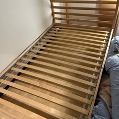 【値引き対応します】IKEA セミダブルベッド