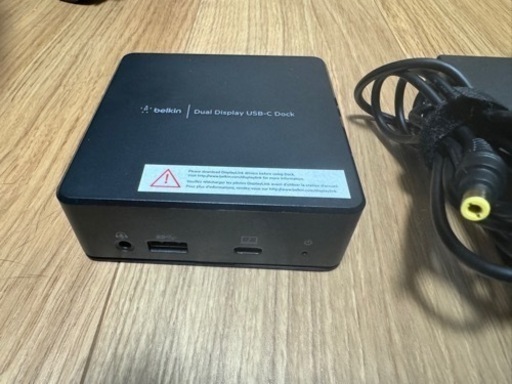 Belkin 8 in 1 USB-C ドッキングステーション デュアルディスプレイ対応 HDMI 1.4 x 2 MacBook Pro/MacBook Air/iMac/Surface/Chromebook対応 専用電源アダプター