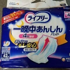 ライフリー 一晩中あんしんパッド  4回吸収 42枚