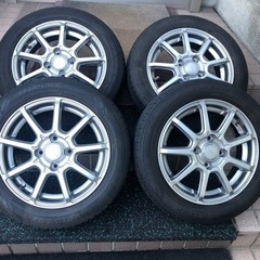 155/65R14 ダンロップENASAVE EC300 アルミホイール付4本