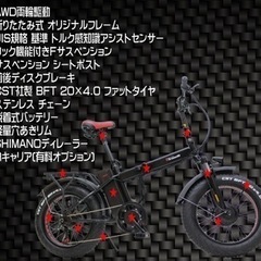 電動自転車 珍しい両輪駆動 電動バイク