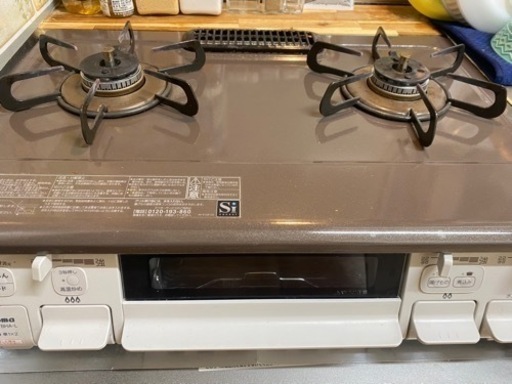 Paloma パロマ LPガス用 (都市ガス) グリル付 ガステーブル ガスコンロ 右強火 IC-S807KHA-1R 水無しグリル 動作OK