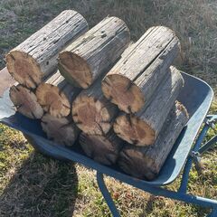 薪⑧　廃木材を薪用にカット済