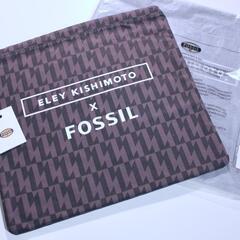 Fossil x イーリー・キシモト Wネームコラボ 巾着バッグ 1個