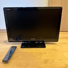 【未使用品】SHARP AQUOS 22インチ型液晶カラーテレビ 