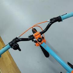 J077★密かに人気！★子供自転車★ヨツバサイクル★LED★ラムネブルー色★16インチ