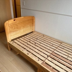 【お取引中】シングルベッド 木製