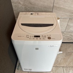 美品　全自動洗濯機　SHARP 4.5kg洗濯機　ES-G4E3