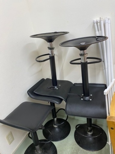 閉店につき出品　回転イス　カウンターイス8個　ジャンク