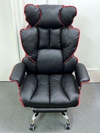 【3F・税込み】美品 GTRACING ゲーミングチェア フットレストシリーズ GT201 レッド【PayPay使えます】