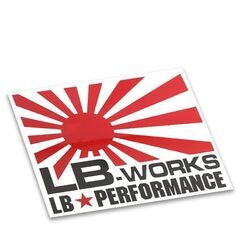 ラスト１枚！！リバティーウォークステッカー　日章　赤×白