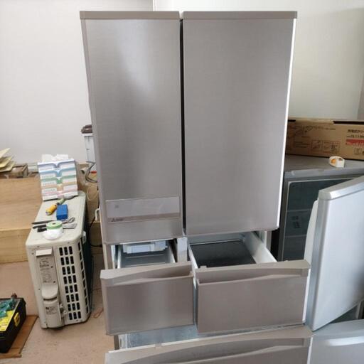 三菱　冷凍冷蔵庫　6枚扉　MR-JX48LZ-N　中古動作品　2016年製