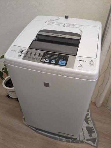 HITACHI全自動電気洗濯機 7kg【白い約束】