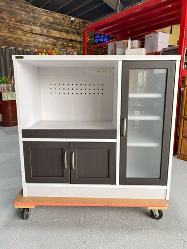 ★レンジボード★ レンジ台 食器棚 キッチンカウンター キッチン家具 一人暮らし 新生活 福島 郡山市★