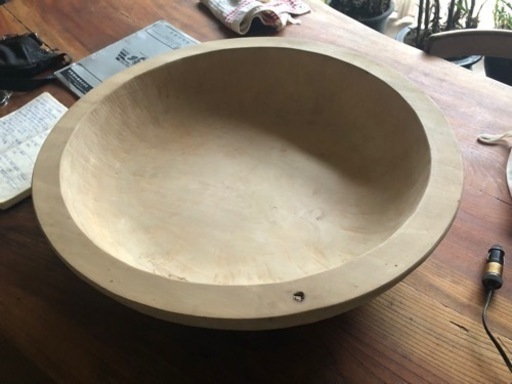 値下げ！極上　蕎麦粉コネ鉢　カヤ　60センチ　美品