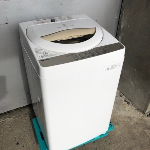 配達設置応談 動作確認済 2016年 東芝 5kg 全自動洗濯機 AW-5G3