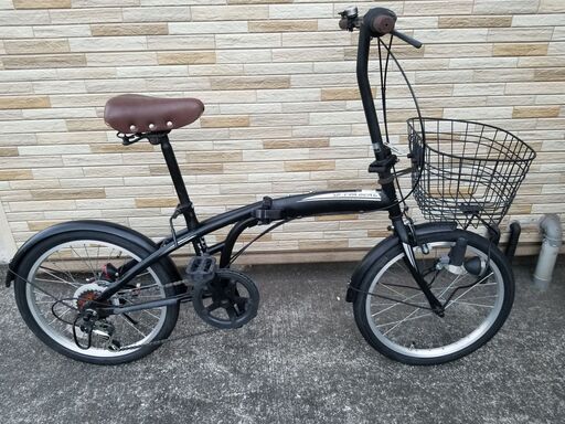 中古自転車 6段変速 折り畳み 20インチ LEDブロックダイナモ 軽整備済み 防犯登録対応 町田市 相模原市 MM138