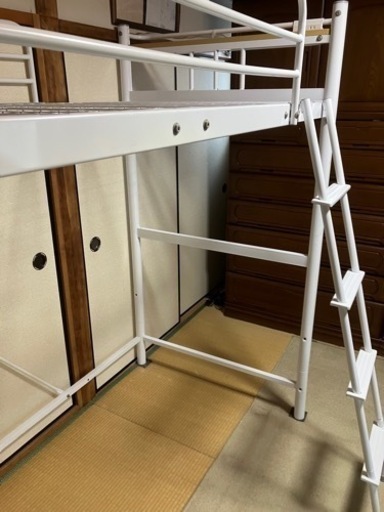 ロフトベッド（中古）白