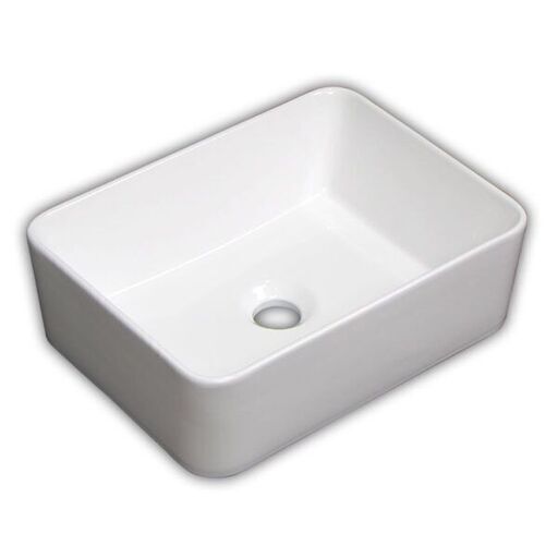 白陶器　角型ベッセル　洗面器ボウル　SL3480　新品　在庫あり